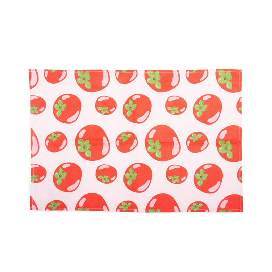 Torchon motif Tomates Rouges
