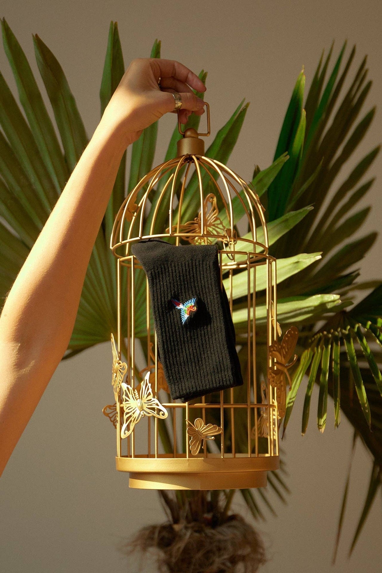 Носки с попугаем