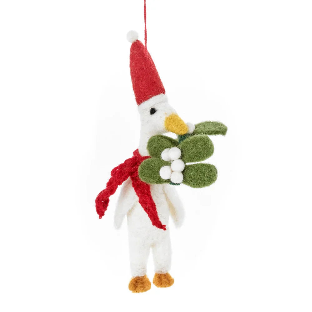 Felt Christmas Ball Duck "Christmas Quacker"