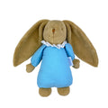 Lapin Nid d'Ange Doudou Musical -Coton Bio Bleu Ciel