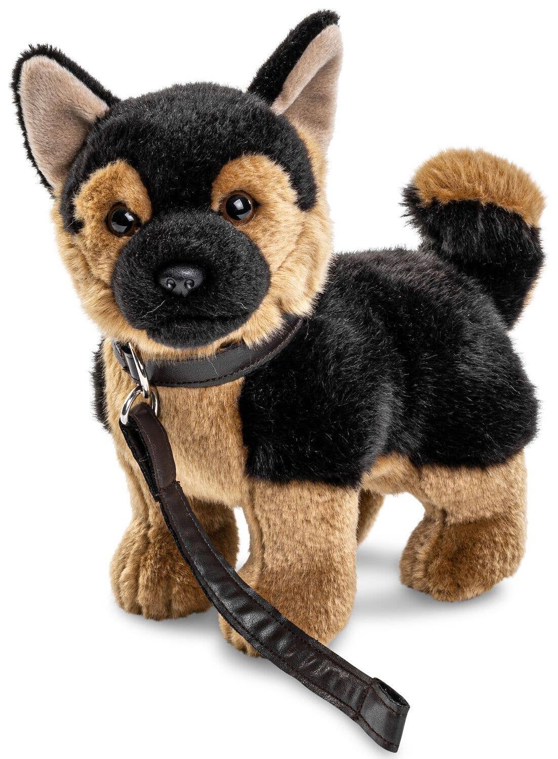Peluche/peluche pour chiot berger allemand (avec laisse) Uni Toys