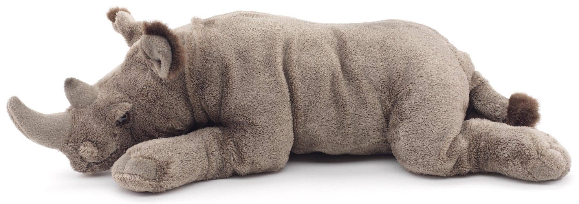Rhinocéros couché - 54 cm (longueur) - doudin/peluche Uni Toys