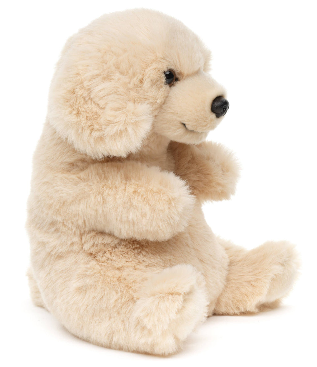 Peluche Labrador, assis kawaii Uni Toys