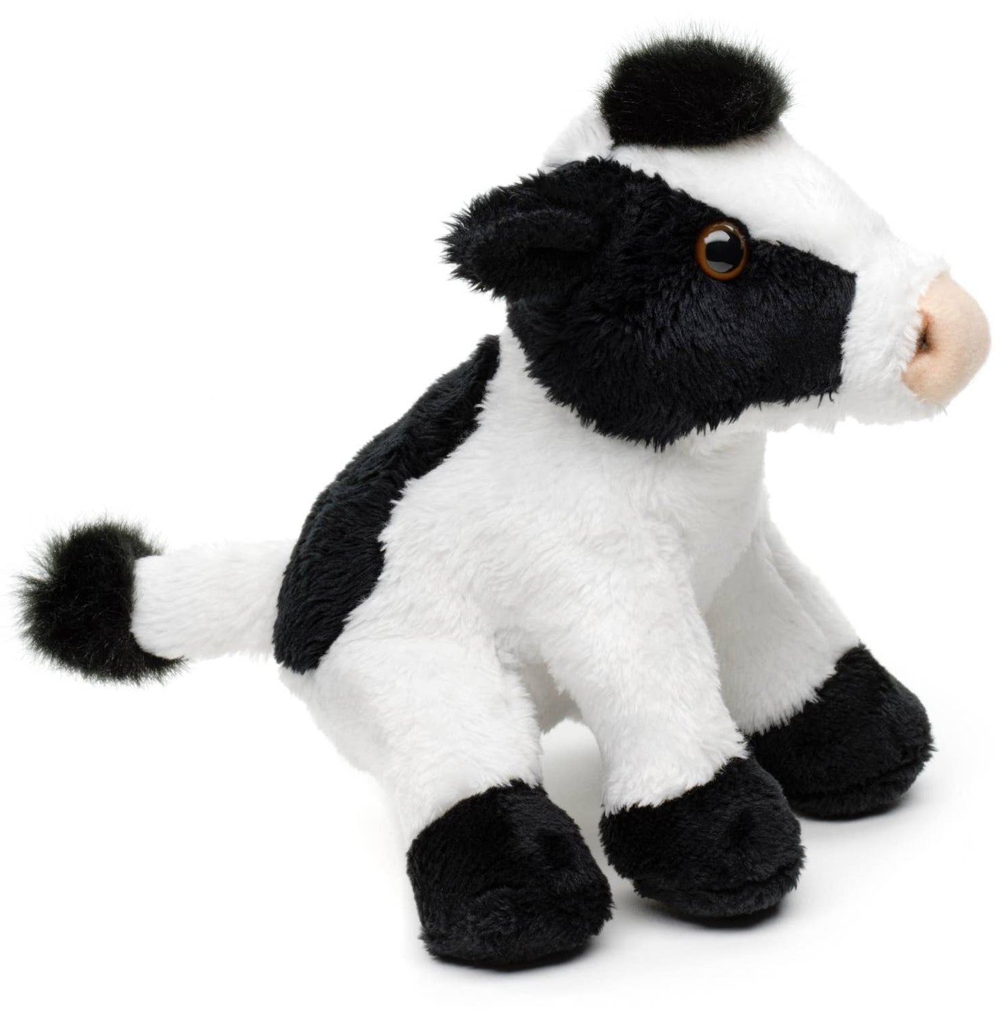 Peluche Vache assise (noir et blanc)