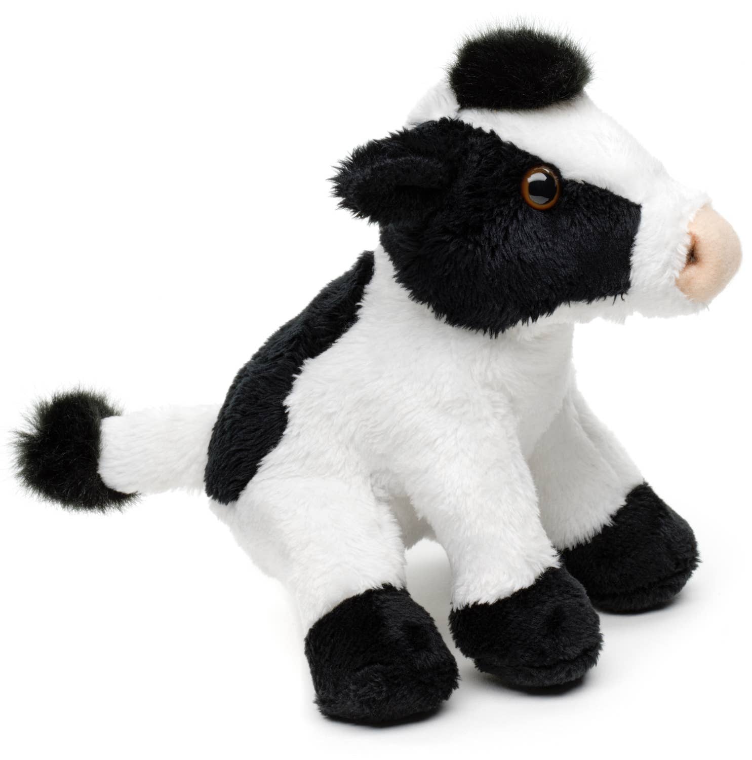 Peluche Vache assise (noir et blanc) Uni Toys