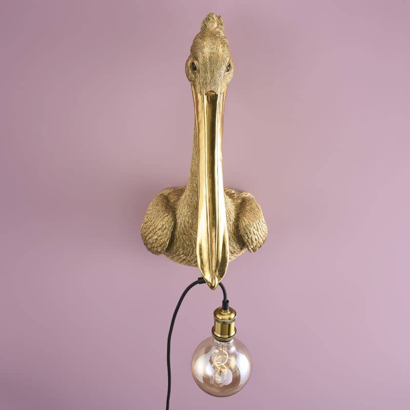 Applique murale Pélican Pelikanus or