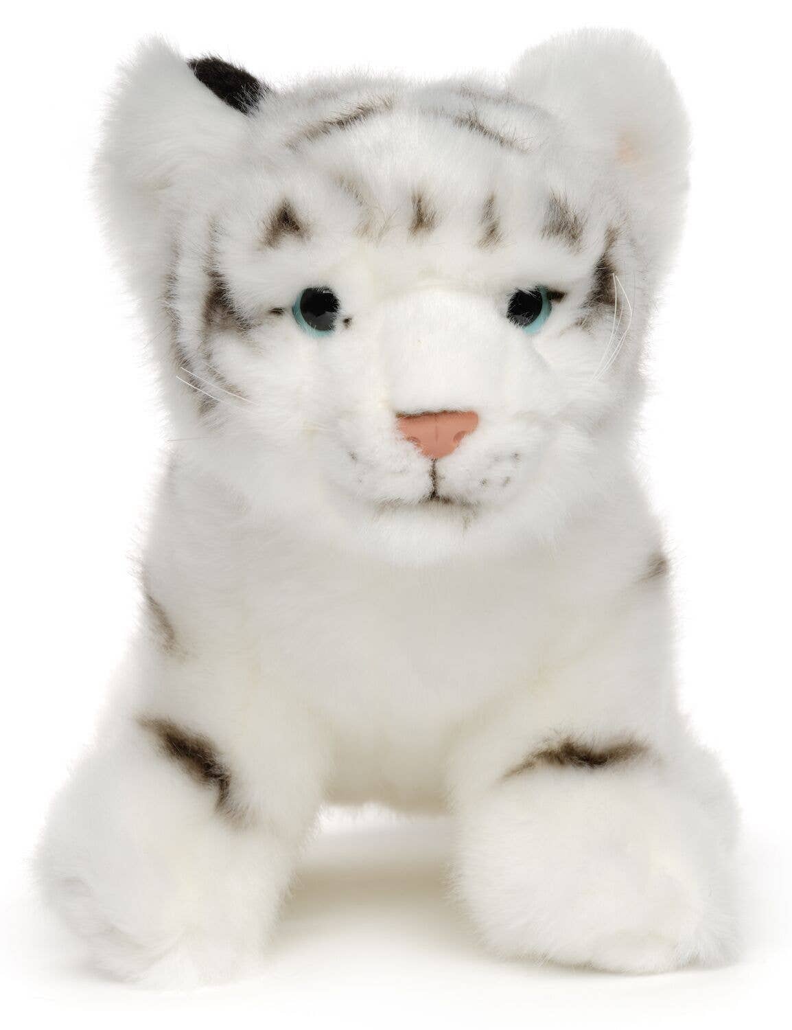 Peluche Bébé tigre blanc, assis Uni Toys