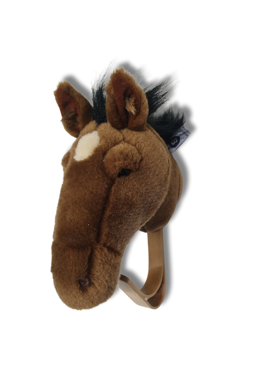 Porte-manteau Peluche Cheval marron