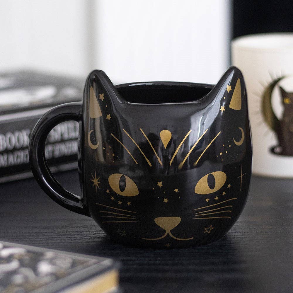 Mug 3D Tête de Chat noir