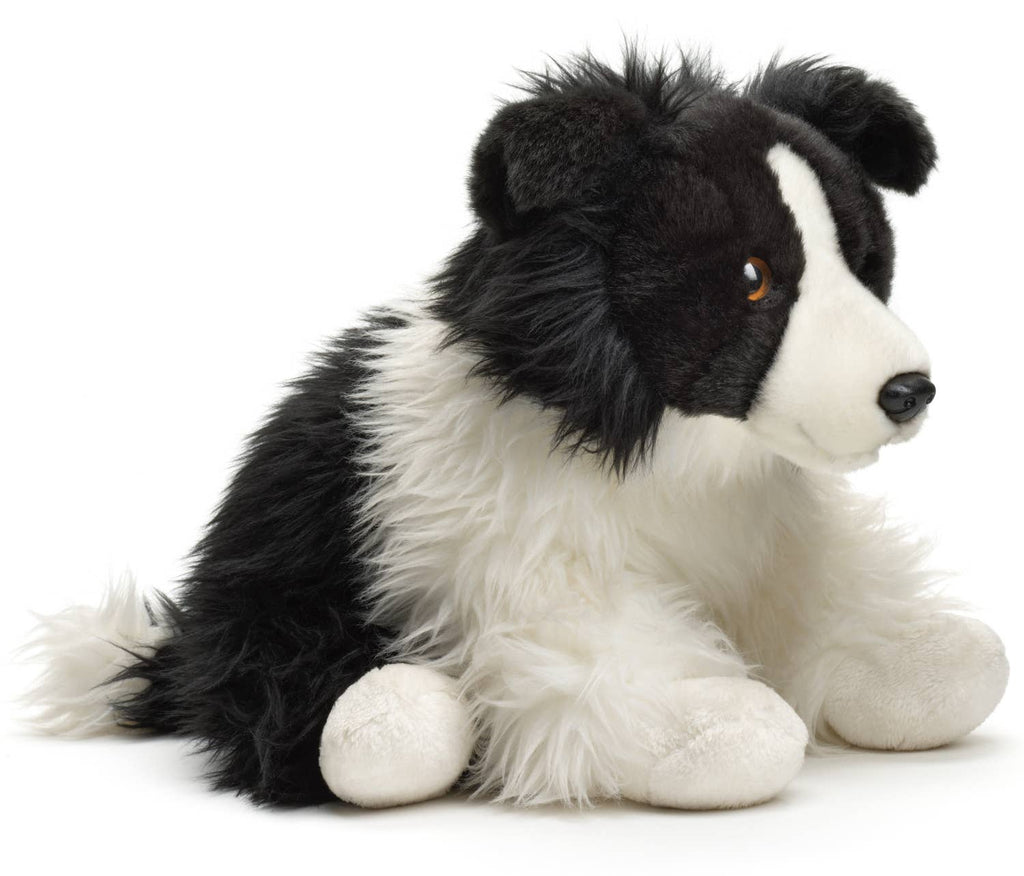 Peluche border collie assis sans laisse Uni Toys