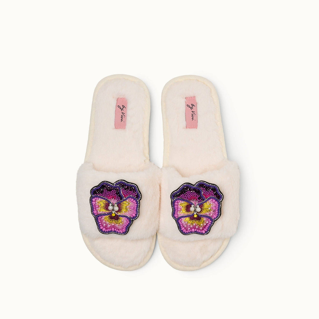 Paire de broches pour Chaussons - Orchidée