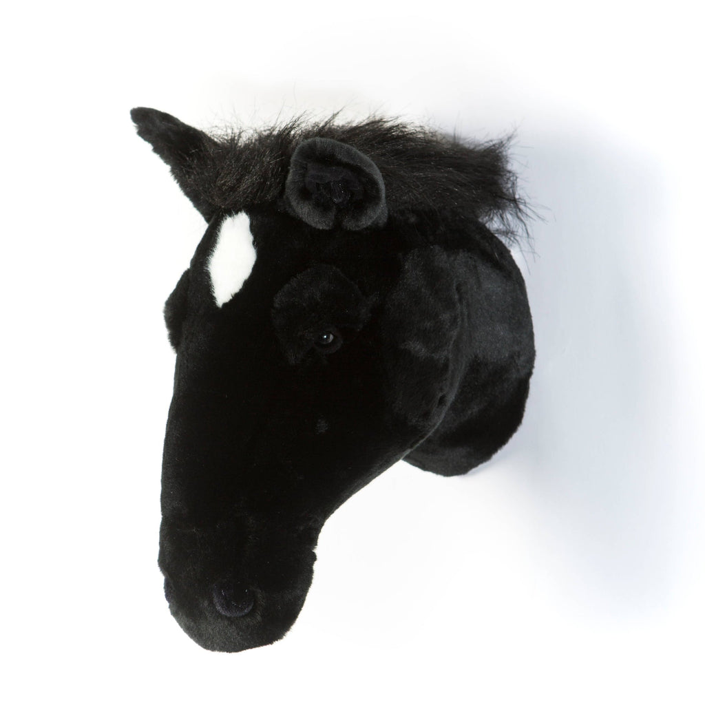 Décoration Murale Peluche Pierre le Cheval Noir - Wild & Soft