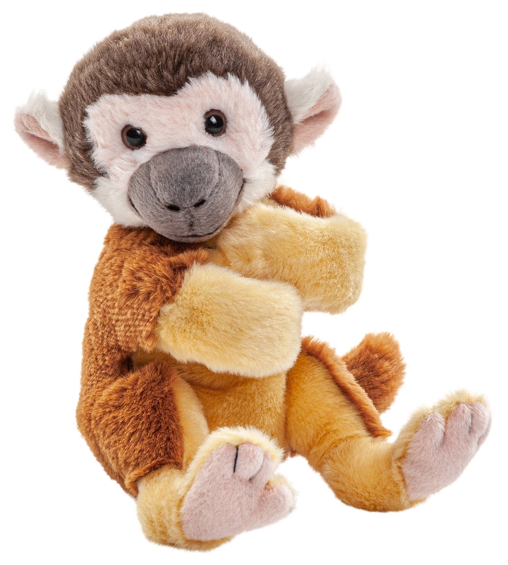 Peluche singe tête de mort avec bras à clip Uni Toys