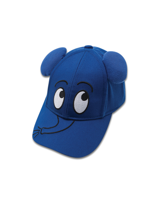 Kindermütze mit dem blauen Elefanten