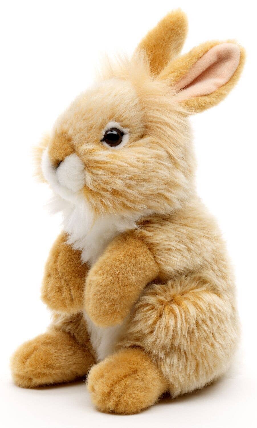 Peluche Lapin angora, debout (beige)