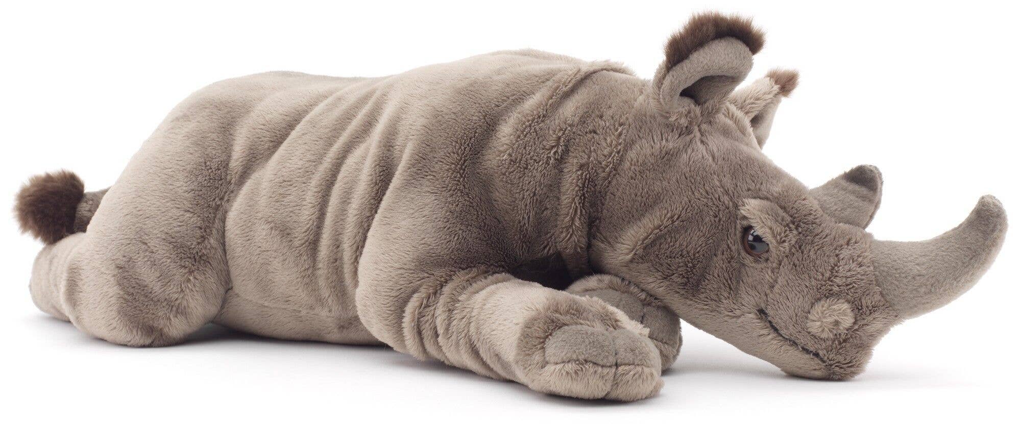 Rhinocéros couché - 54 cm (longueur) - doudin/peluche Uni Toys