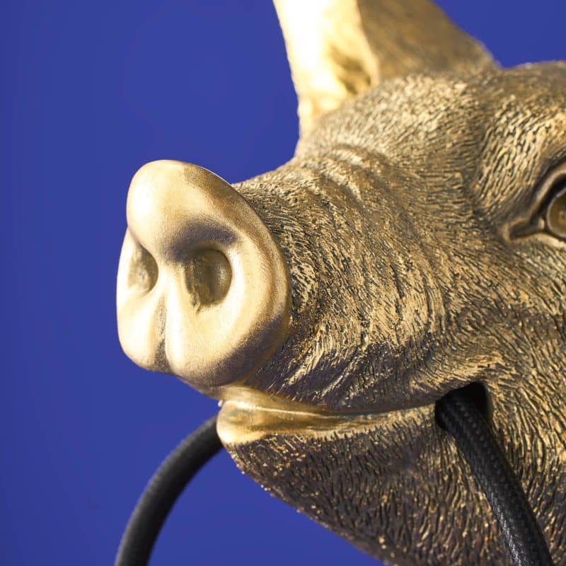 Golden Pig Table Lamp