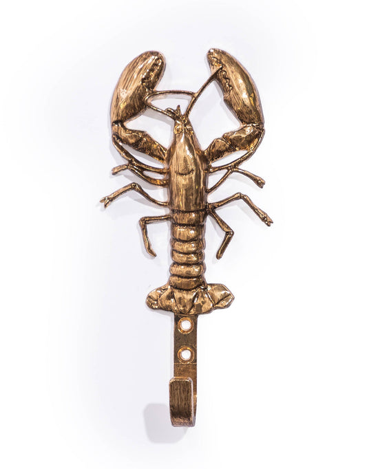 Patère Mural Homard Doré