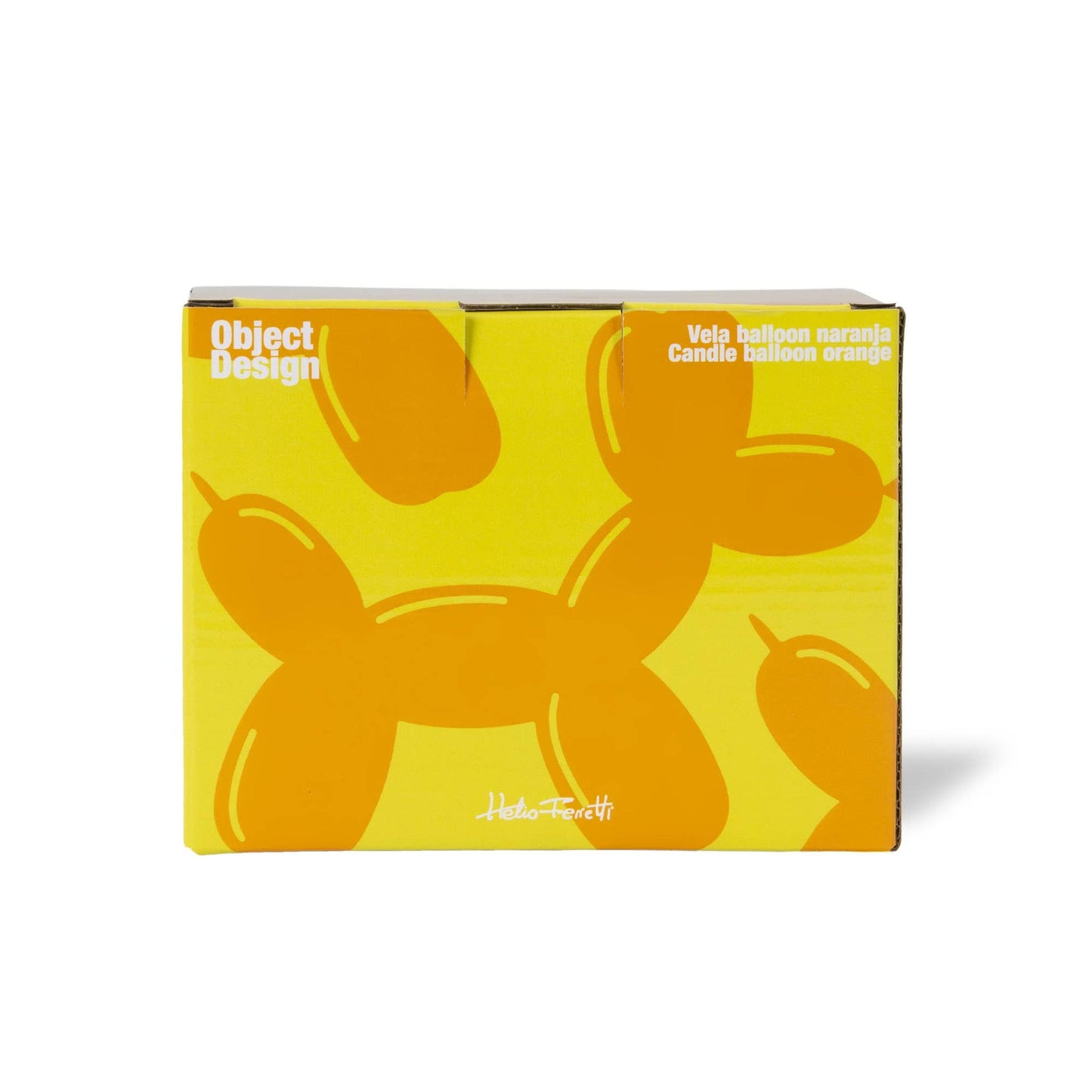 Bougie Chien Ballon Orange