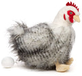 Peluche Poule assise avec œuf Uni Toys
