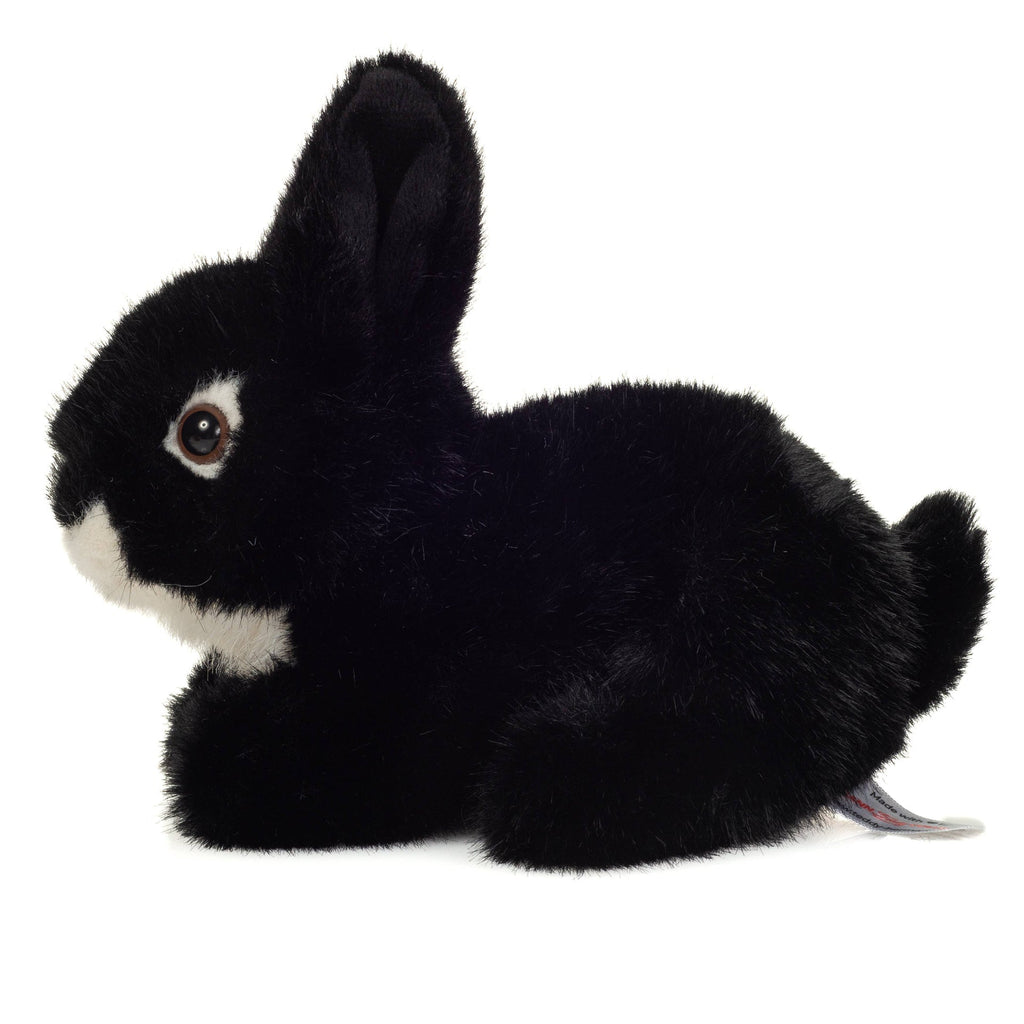 Peluche Lapin Noir Assis - Teddy Hermann