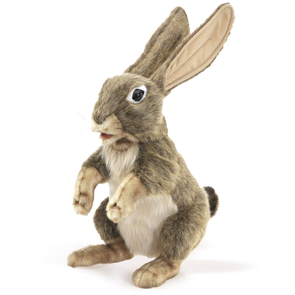 Marionnette à main Liève/Jack Rabbit 3200 Folkmanis réaliste