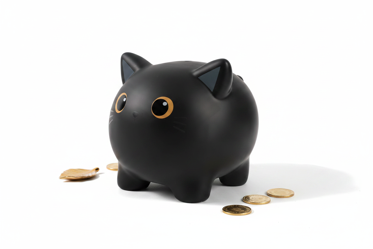 Tirelire Chat noir