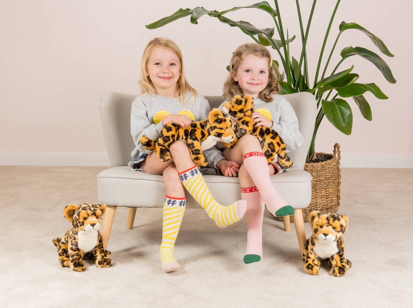 Peluche Léopard Assis