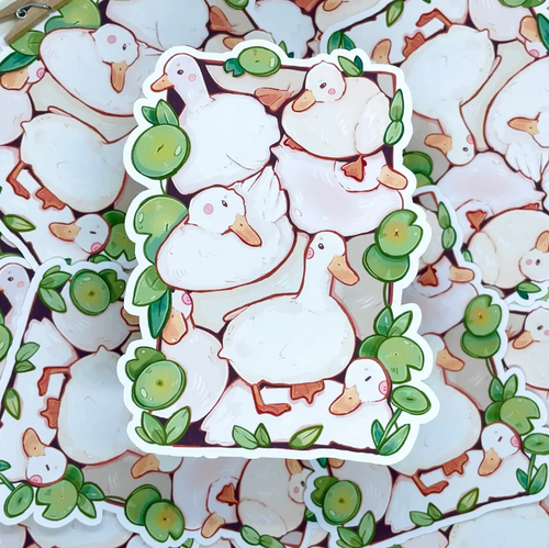 autocollant pile de canards bubblesartcraft 