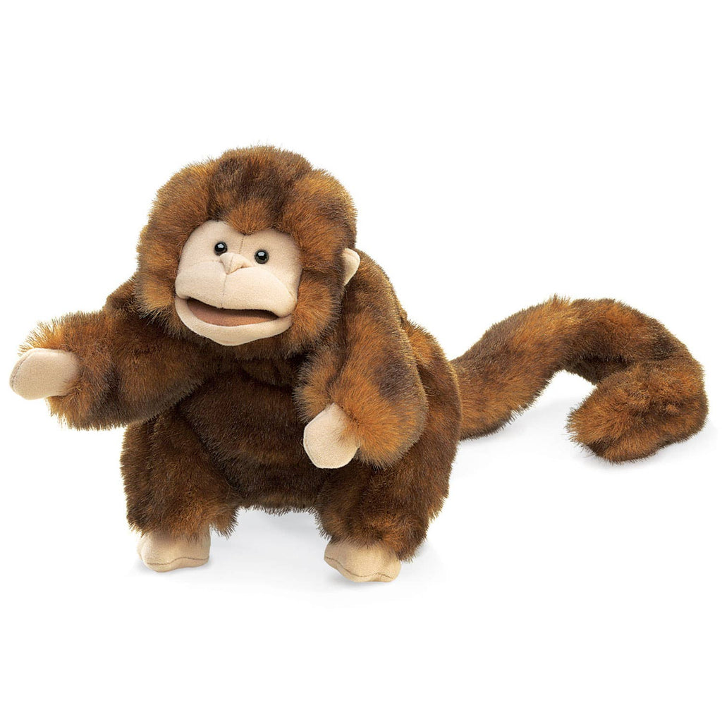 Marionnette à main Singe brun/Singe 2123 Folkmanis réaliste