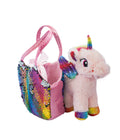 Peluche Licorne avec son Sac - produit Joy Toy