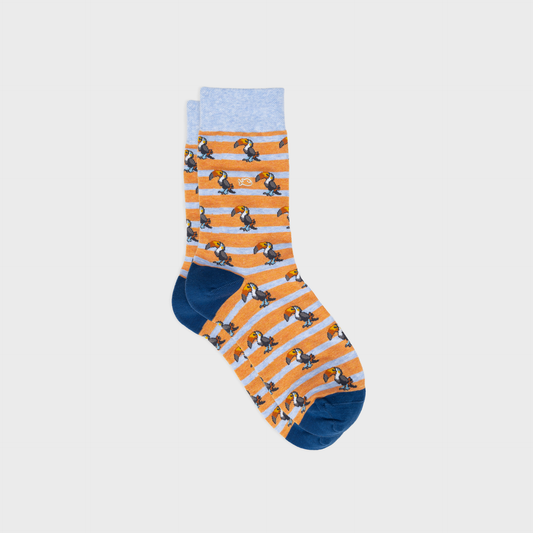 Chaussettes en coton peigné animaux - Toucan