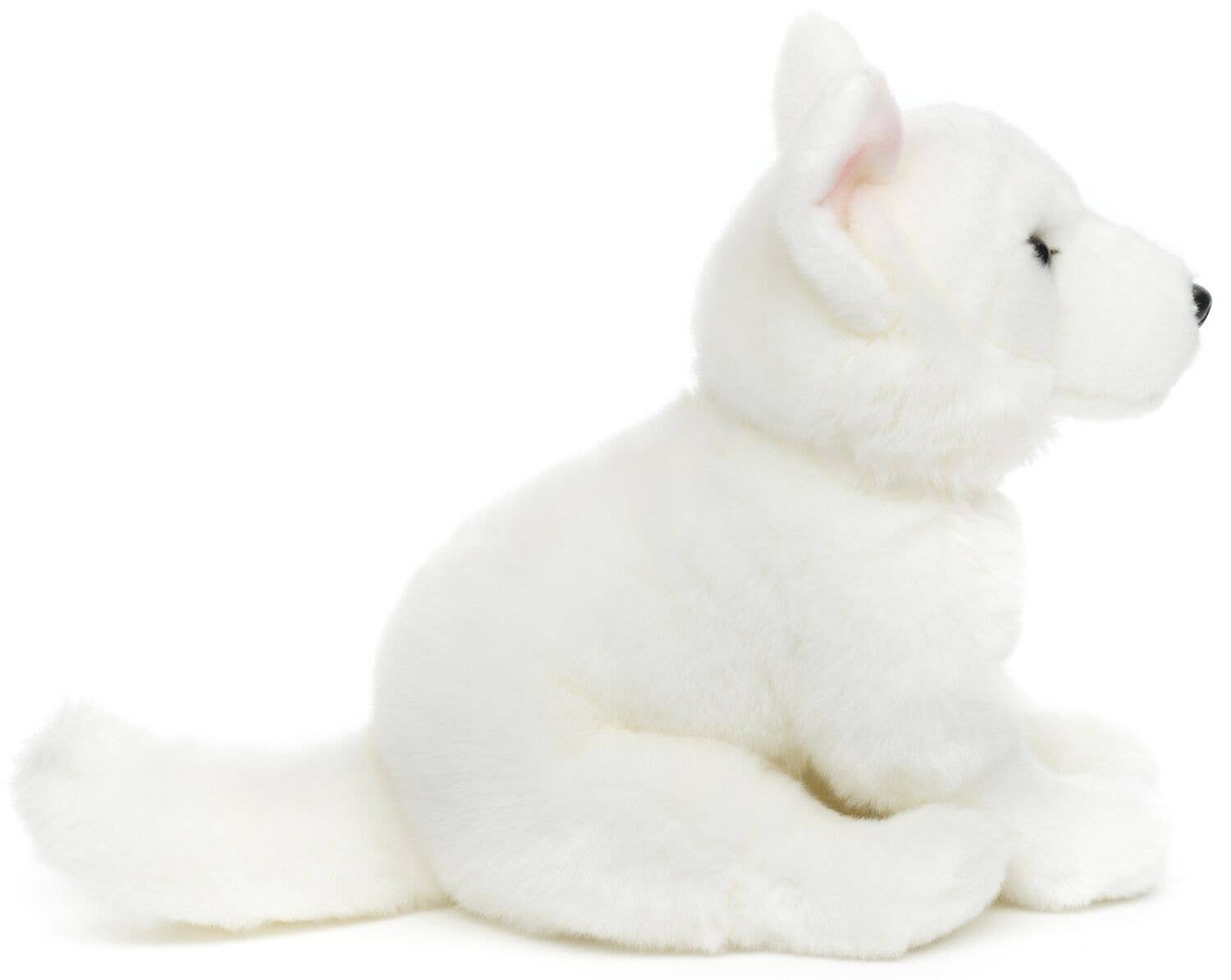 Chiot berger suisse blanc, sans laisse - jouet en peluche Uni Toys