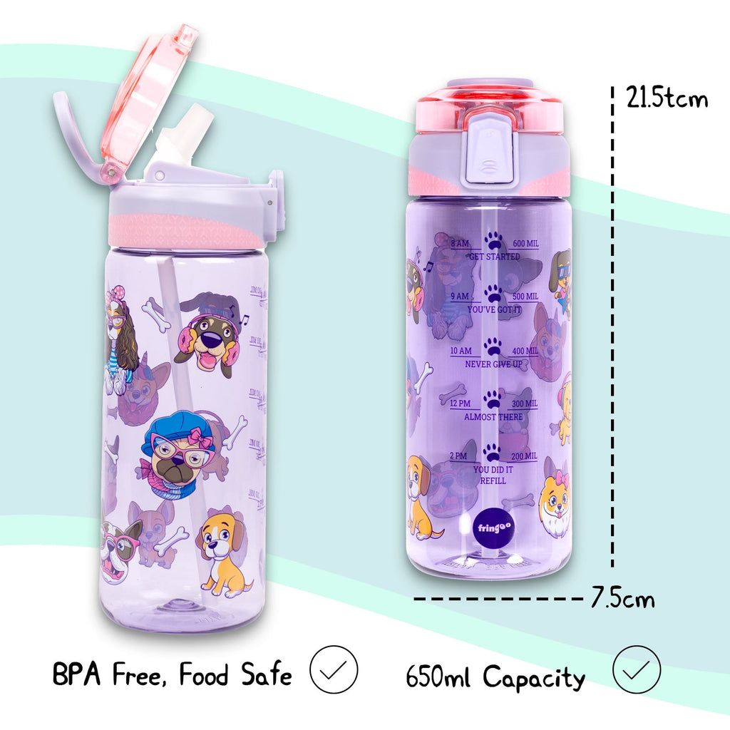 Gourde – Straw Bottle – Fancy chien