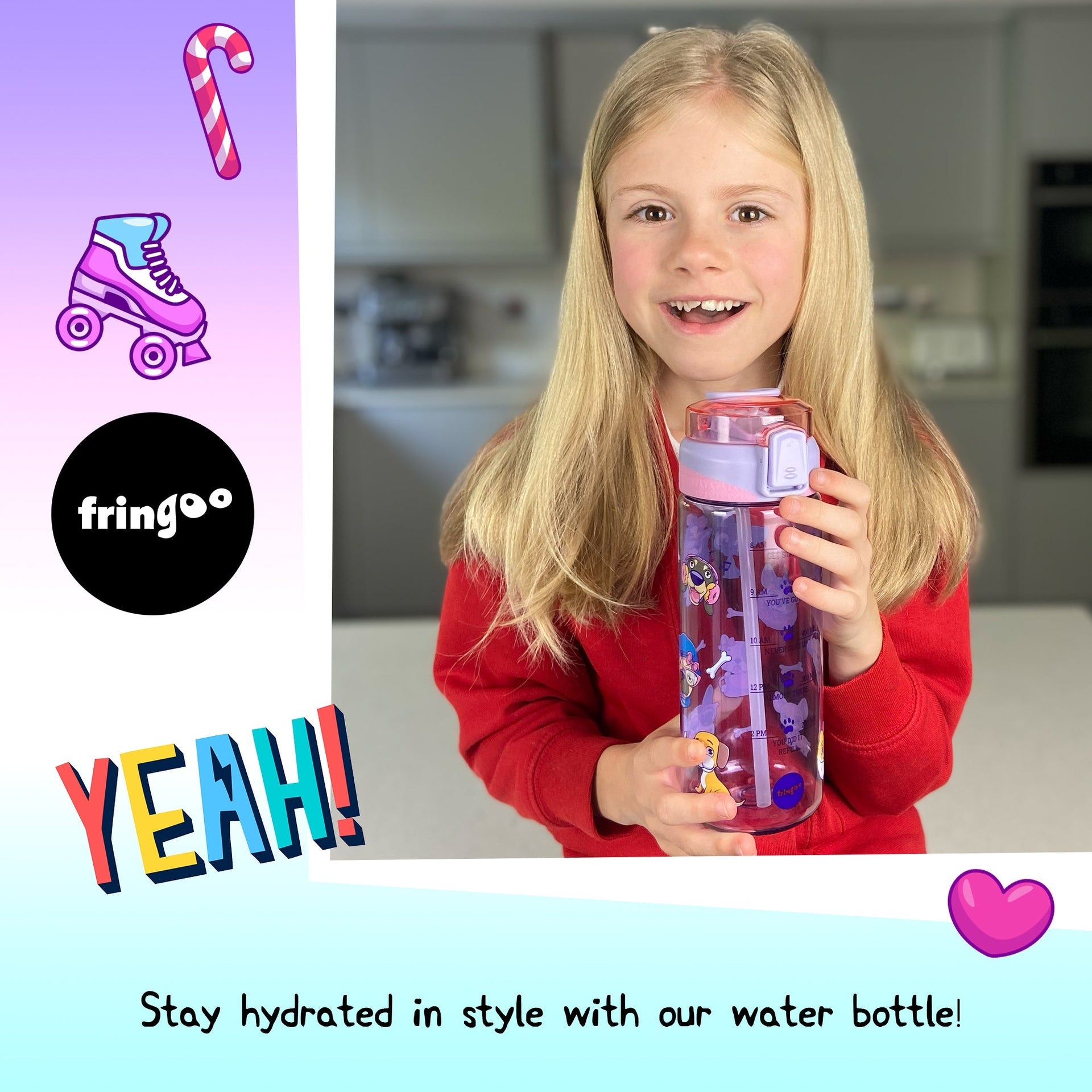 Gourde – Straw Bottle – Fancy chien