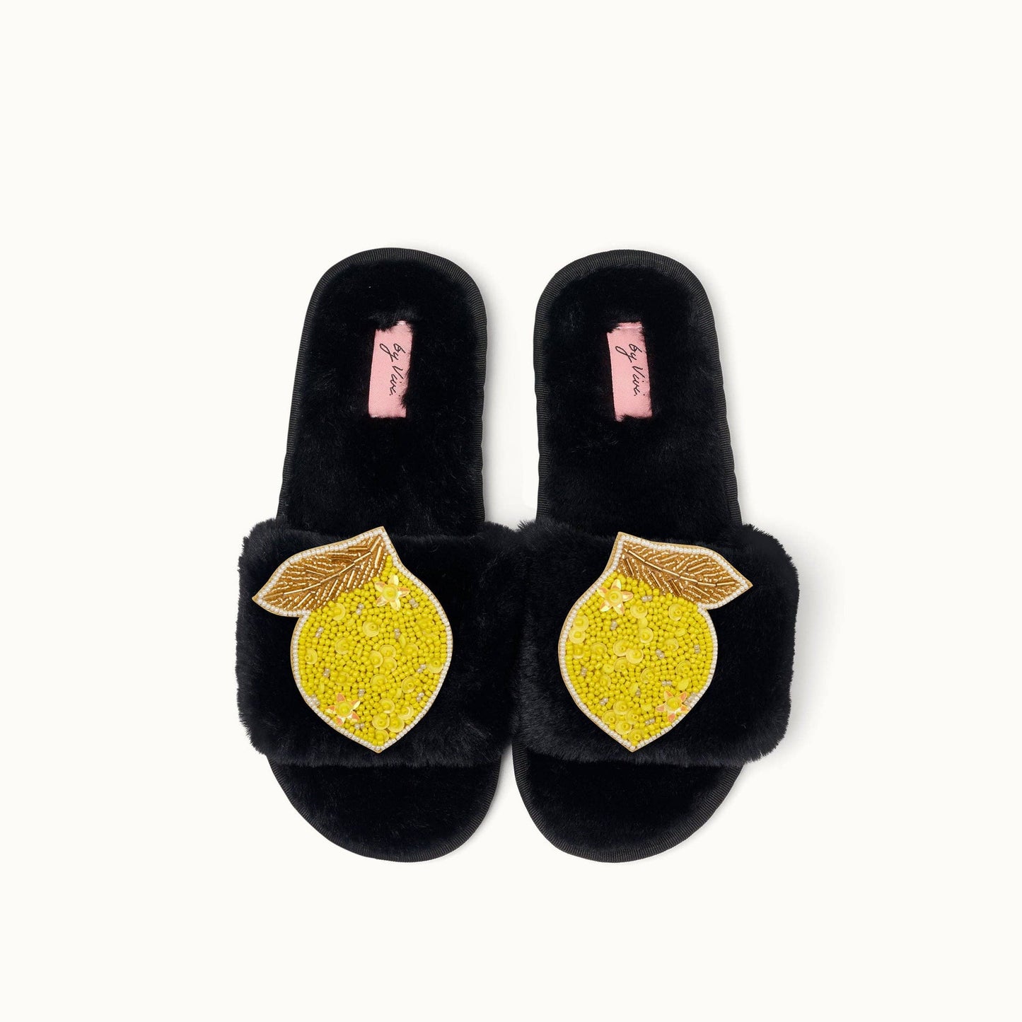 Paire de broches pour Chaussons - Citron