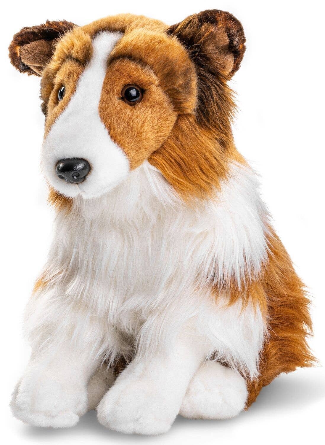 Colley à poil long (sans laisse) 27 cm (hauteur) - doudouil/peluche Uni Toys
