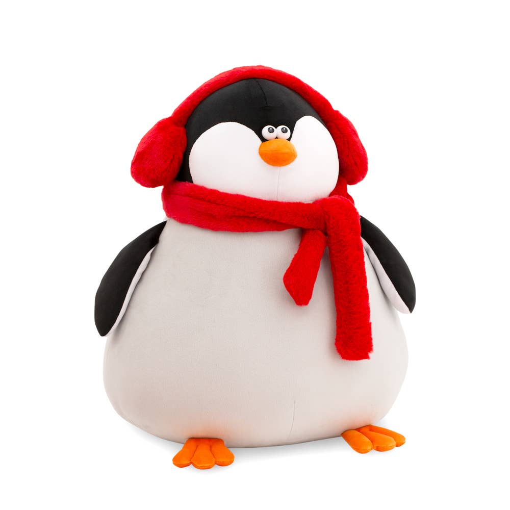 Peluche Orange Life Pingouin avec écharpe (20cm)