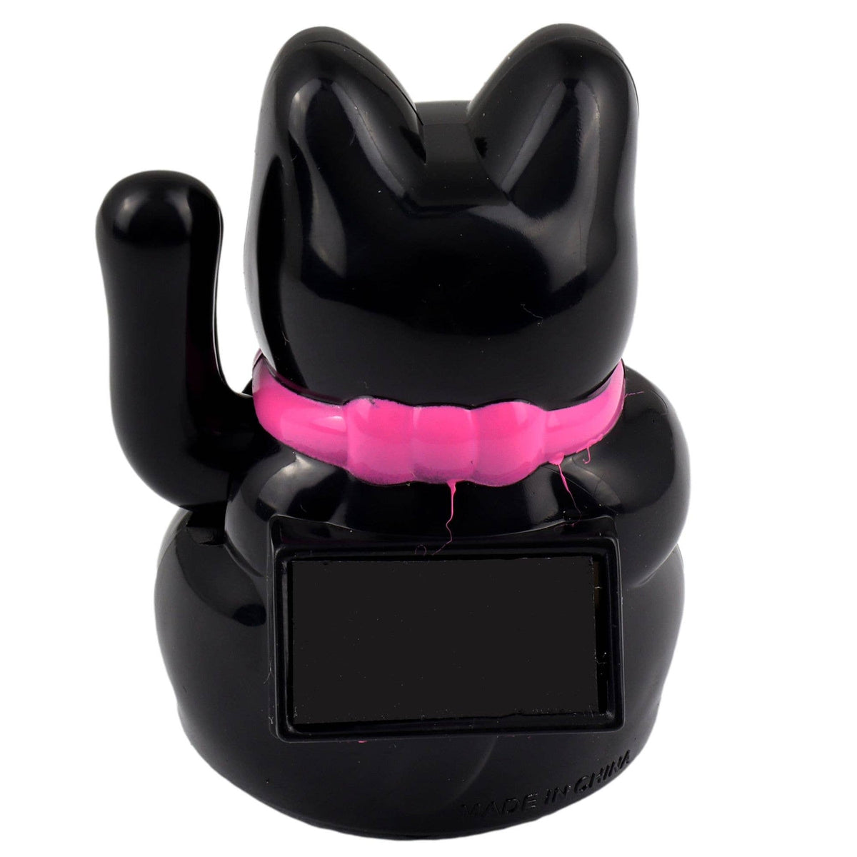 Mini Chat chanceux solaire noir 5cm