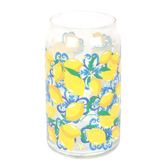 Verre en Forme Canette imprimé Citrons