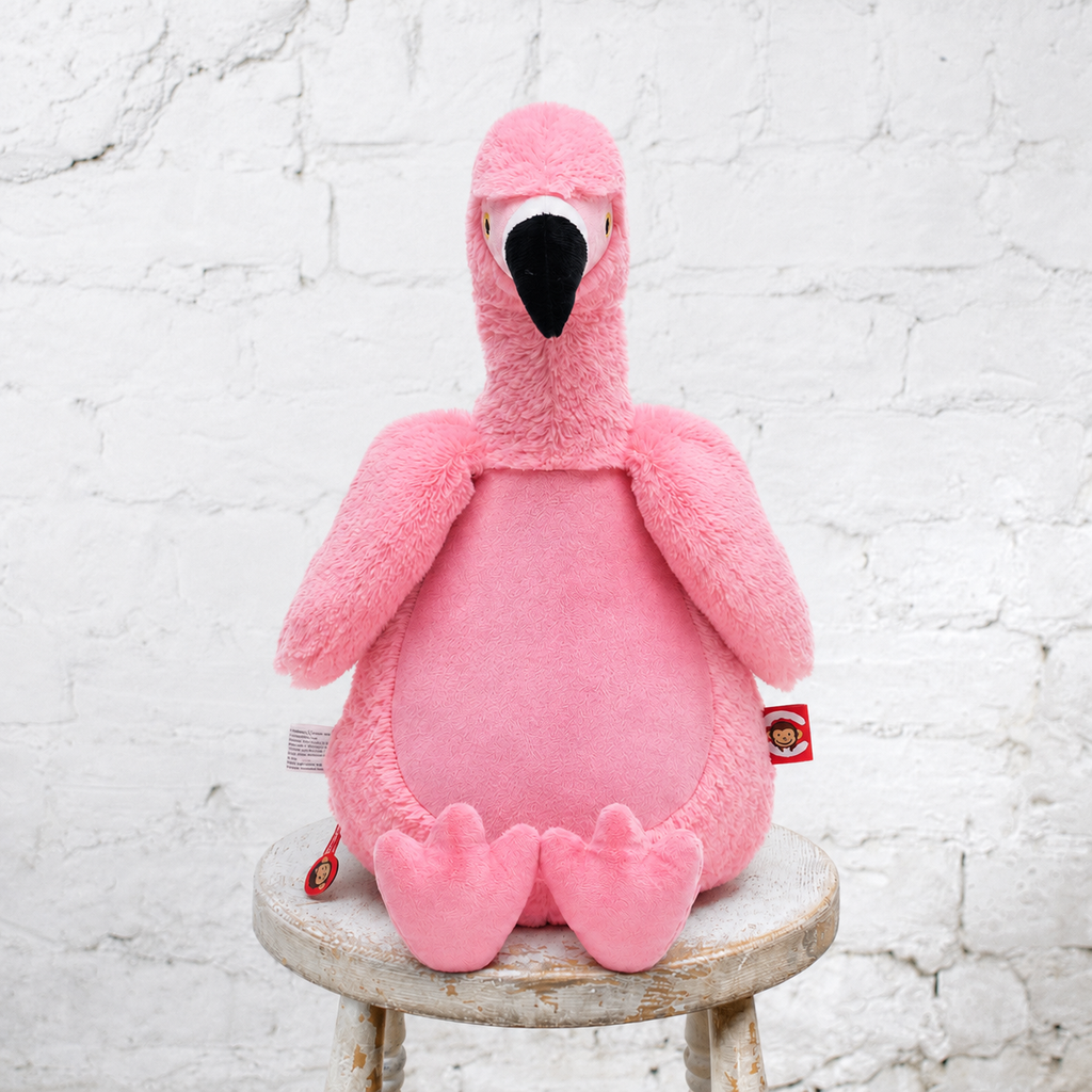 Peluche flamant rose Strawberry à rembourrage amovible - Cubbies