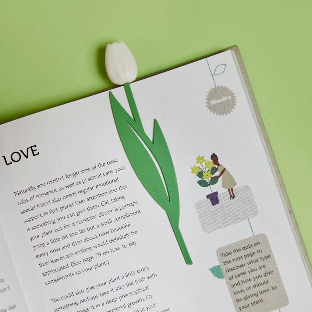 Marque-page Tulipe Blanche
