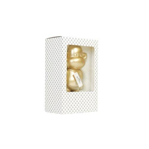 Ornement - Figurine Singe 'La Légende' - Résine - Or - 20,5x13,5x35cm