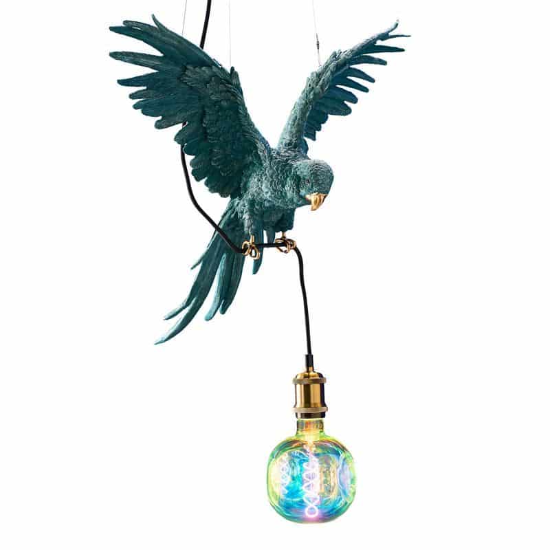 Plafonnier Perroquet Turquoise