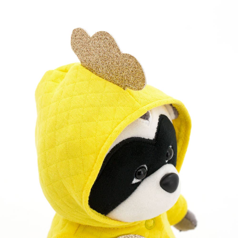 Daisy le raton laveur en peluche : poussin - 20 cm - 0+