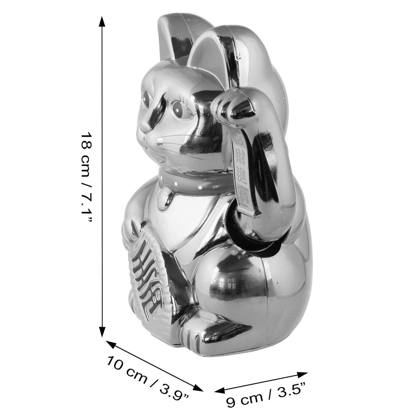 Glückskatze weiß 18cm