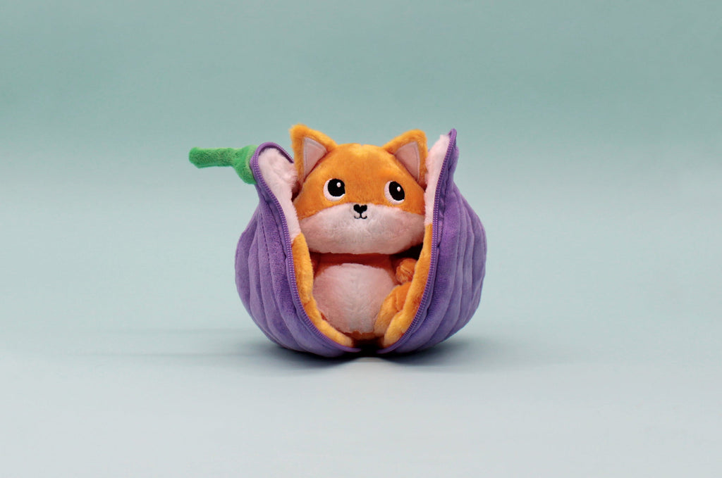 Peluche réversible Russet le renard/figue – Flipetz – vue 11