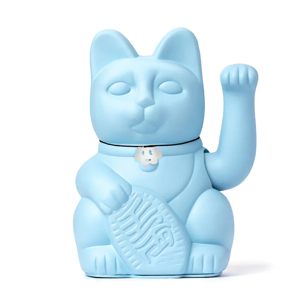 Chat Chanceux Bleu Clair