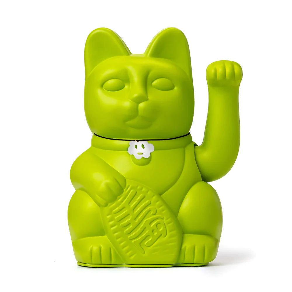Chat Chanceux Vert Mojito