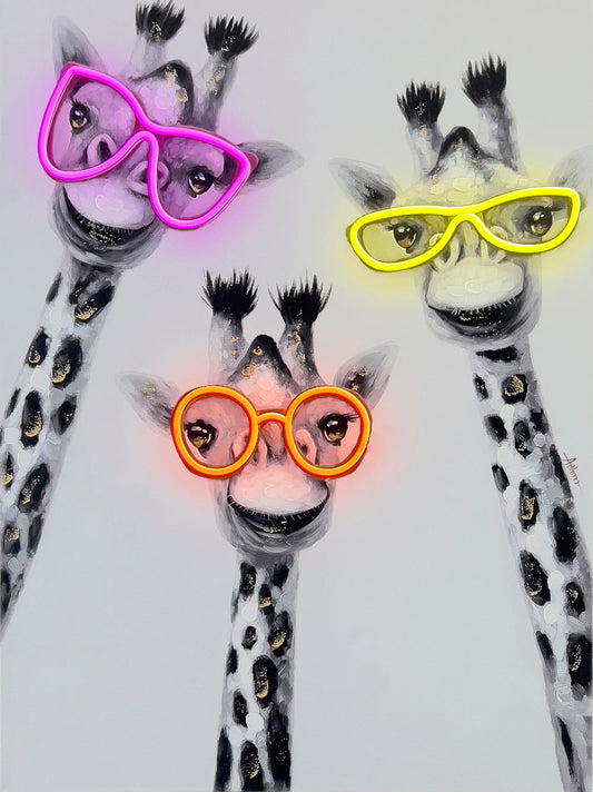Wandkunst „Giraffe“ – LED-Neon